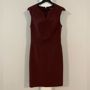 Burgundy Shift Dress from The Limited, Size 6
